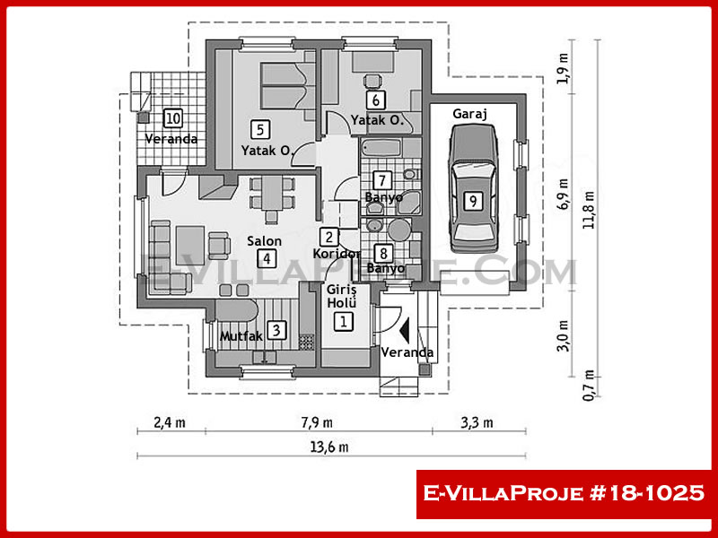 Model 18-1025 — 100 m², 1 Kat thumbnail 2