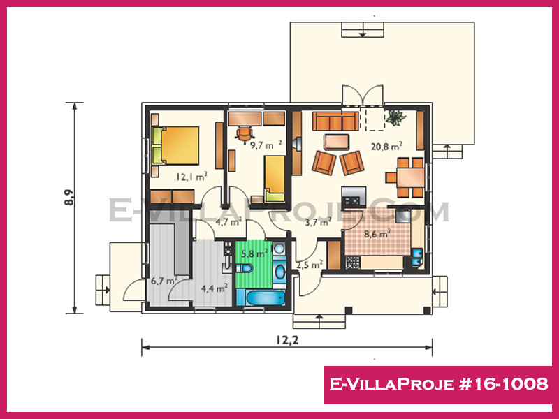 Model 16-1008 — 102 m², 1 Kat thumbnail 2