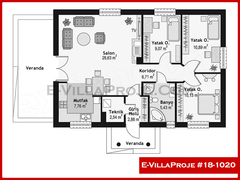 Model 18-1020 — 102 m², 1 Kat thumbnail 2
