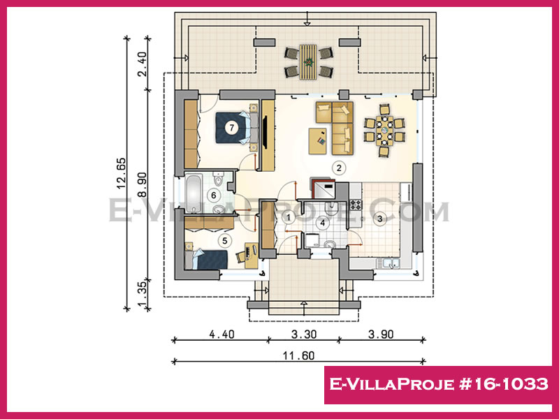 Model 16-1033 — 102 m², 1 Kat thumbnail 2