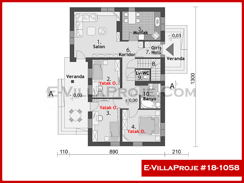 Model 18-1058 — 102 m², 1 Kat thumbnail 2