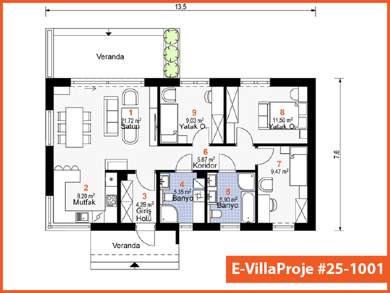 Model 25-1001 — 103 m², 1 Kat thumbnail 2