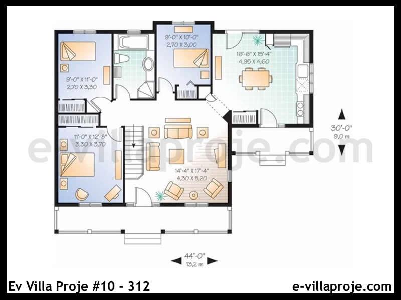 Model 10-312 — 104 m², 1 Kat thumbnail 2
