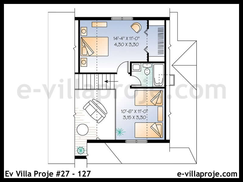 Model 27-127 — 105 m², 2 Kat thumbnail 3