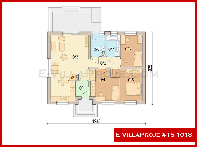 Modell 15-1018 — 106 m², 1 Geschoss thumbnail 2