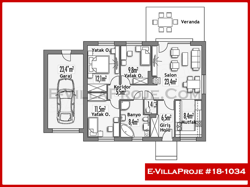 Model 18-1034 — 106 m², 1 Kat thumbnail 2