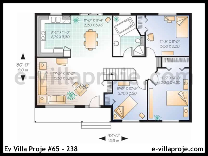 Model 65-238 — 107 m², 1 Kat thumbnail 2