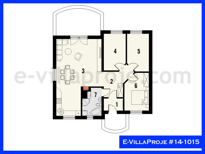 Model 14-1015 — 107 m², 1 Kat thumbnail 2