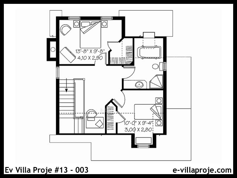Modell 13-003 — 108 m², 2 Geschosse thumbnail 3