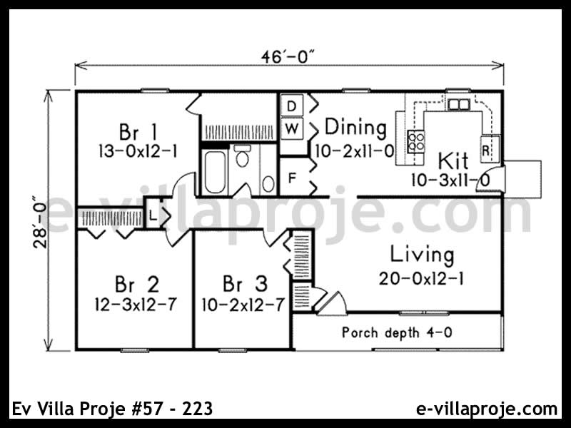 Model 57-223 — 108 m², 1 Kat thumbnail 2