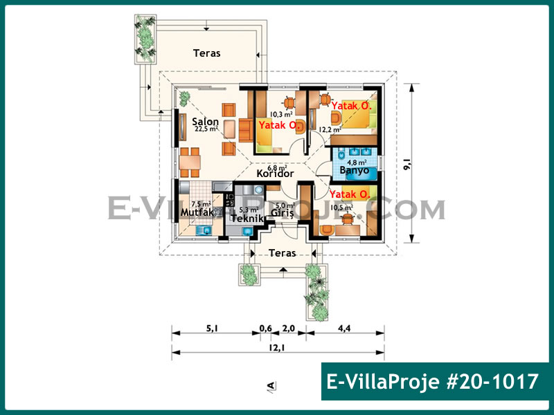 Model 20-1017 — 108 m², 1 Kat thumbnail 2