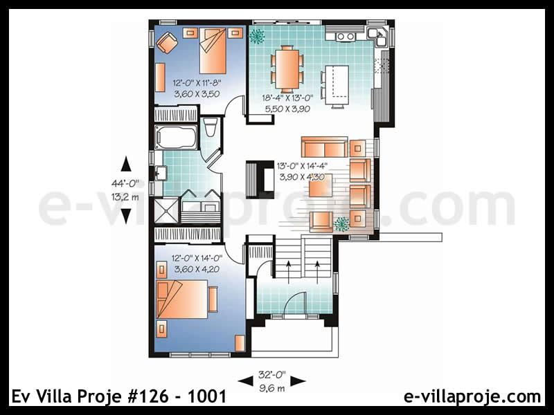 Model 126-1001 — 109 m², 1 storey thumbnail 2