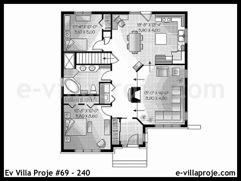 Modell 69-240 — 109 m², 1 Geschoss thumbnail 2