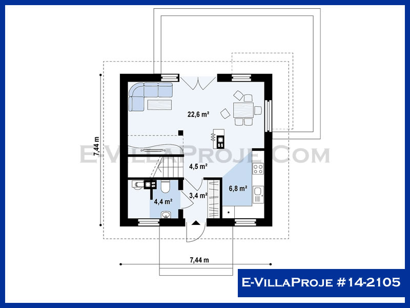 Model 14-2105 — 110 m², 2 Kat thumbnail 2