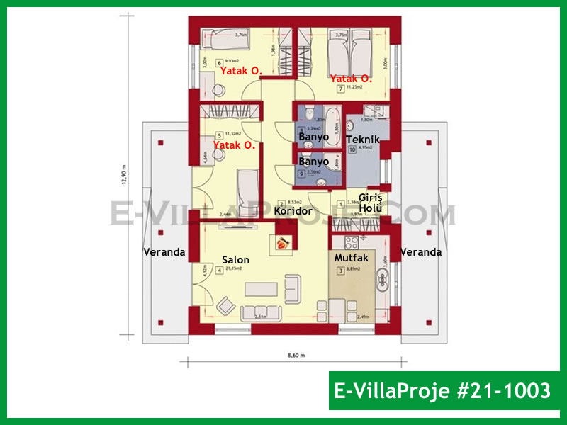 Model 21-1003 — 111 m², 1 Kat thumbnail 2