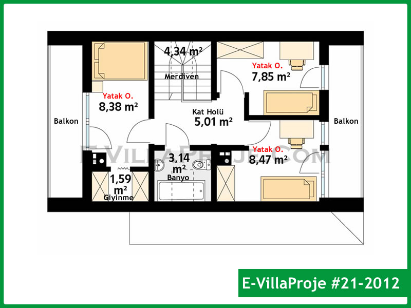 Model 21-2012 — 112 m², 2 Kat thumbnail 3