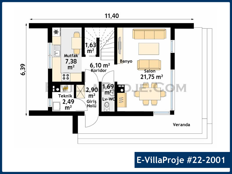 Model 22-2001 — 113 m², 2 Kat thumbnail 2