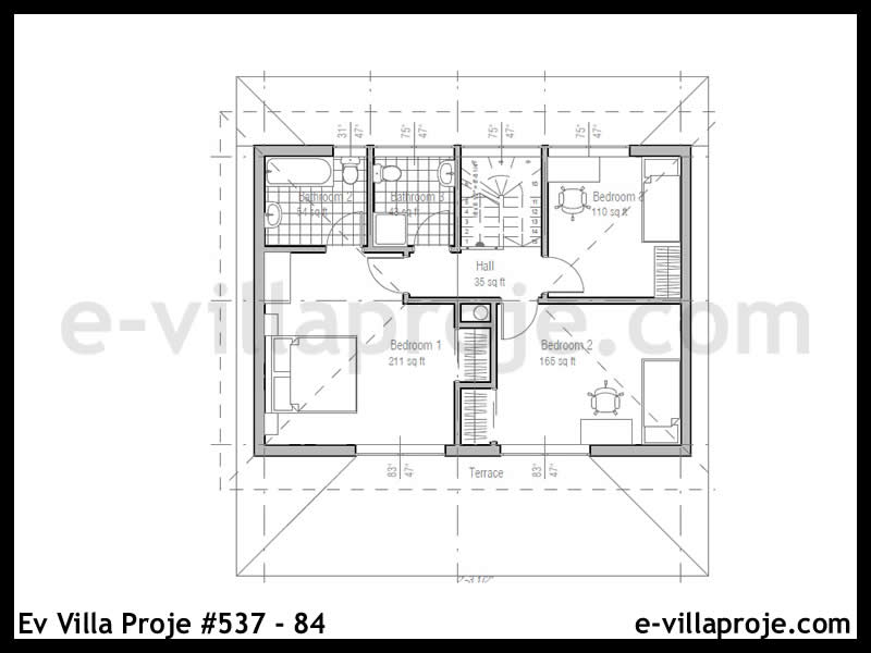 Model 537-84 — 116 m², 2 Kat thumbnail 3
