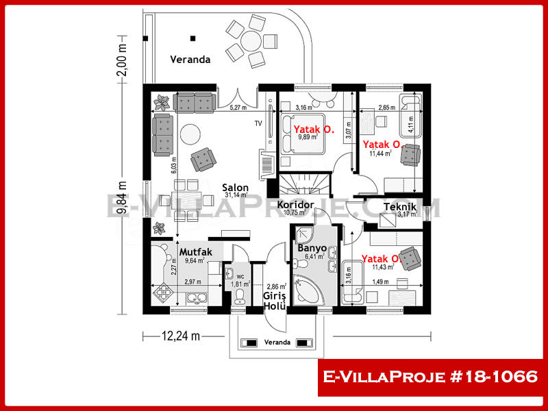 Model 18-1066 — 116 m², 1 Kat thumbnail 2