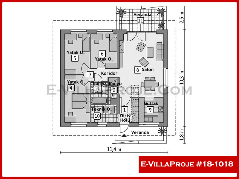 Model 18-1018 — 118 m², 1 Kat thumbnail 2