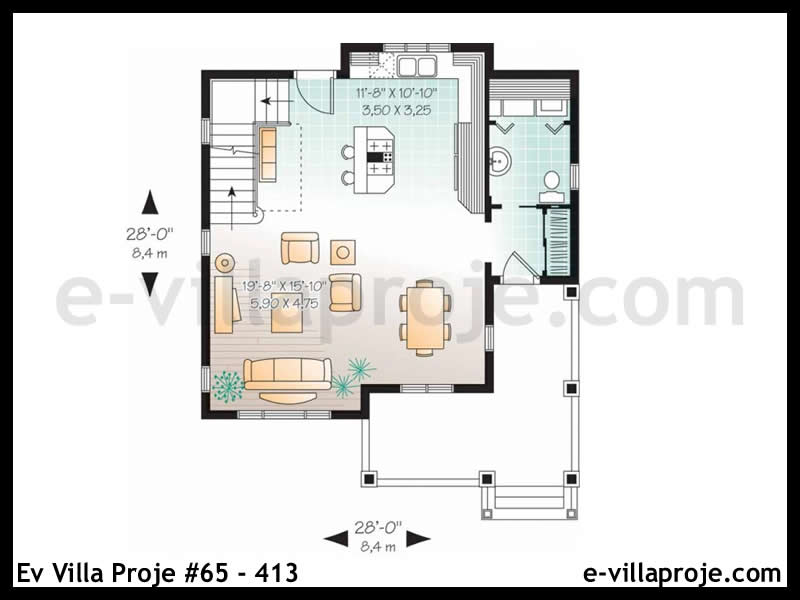 Model 65-413 — 119 m², 1 Kat thumbnail 2