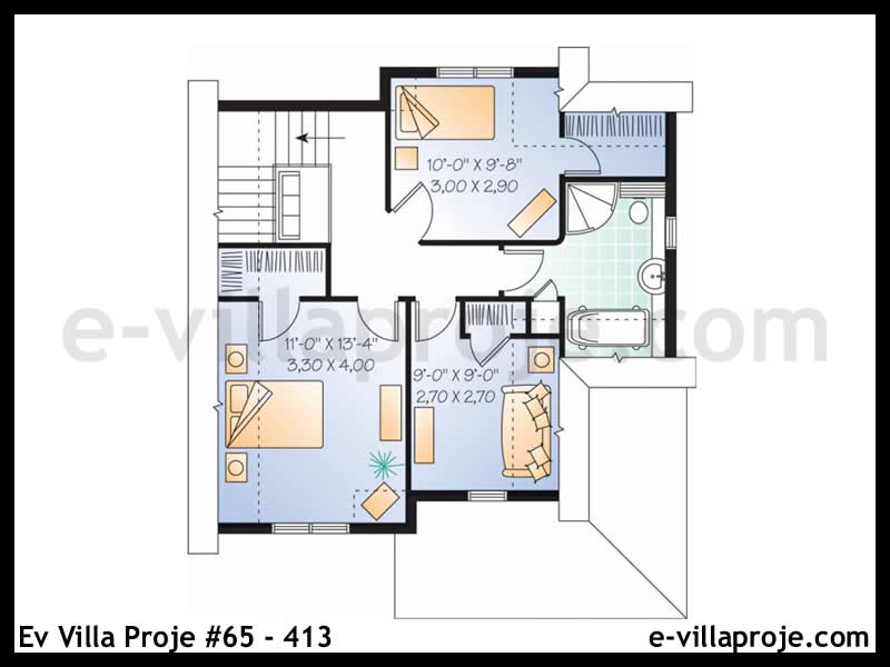 Model 65-413 — 119 m², 1 Kat thumbnail 3