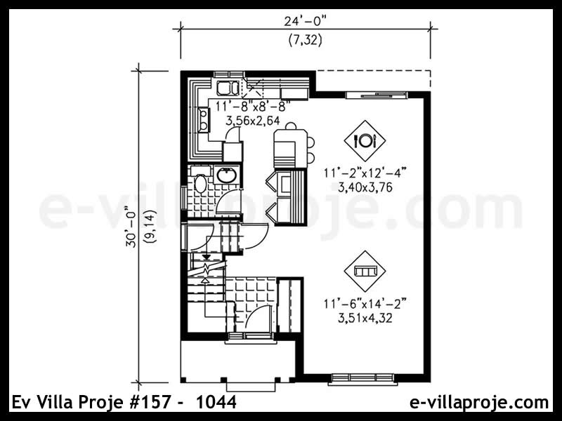 Modell 157-1044 — 120 m², 2 Geschosse thumbnail 2
