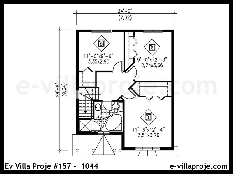 Modell 157-1044 — 120 m², 2 Geschosse thumbnail 3