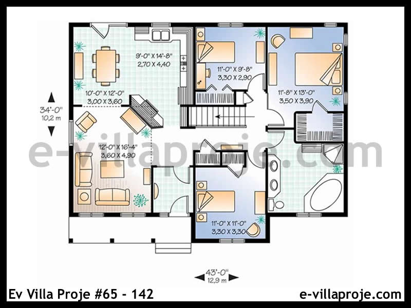 Model 65-142 — 121 m², 1 Kat thumbnail 2