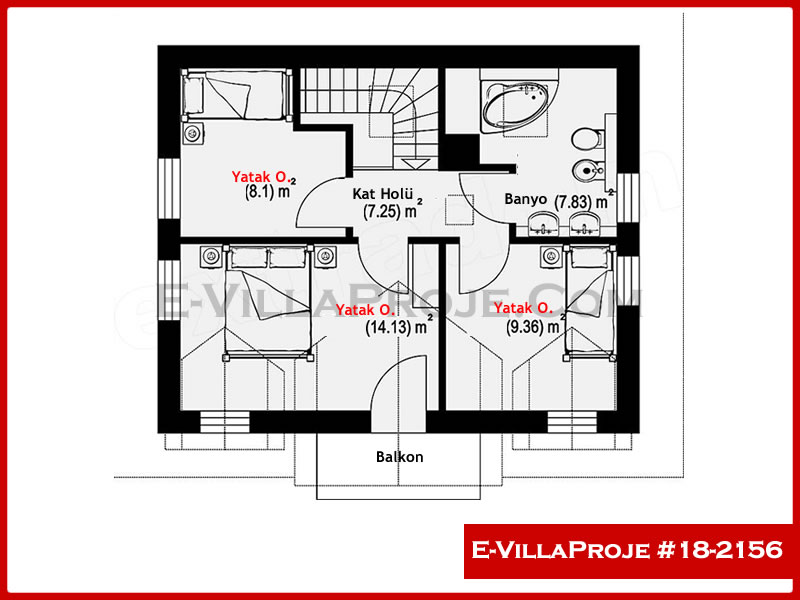 Modell 18-2156 — 122 m², 2 Geschosse thumbnail 3