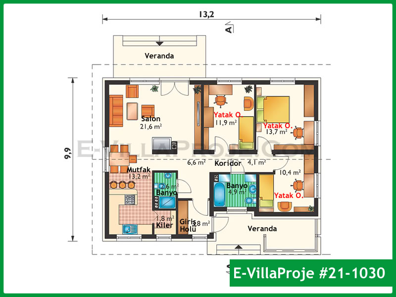 Model 21-1030 — 122 m², 1 Kat thumbnail 2