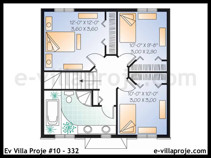 Model 10-332 — 123 m², 2 Kat thumbnail 3