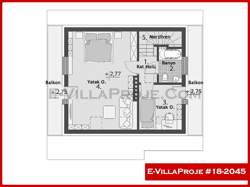 Modell 18-2045 — 123 m², 2 Geschosse thumbnail 3