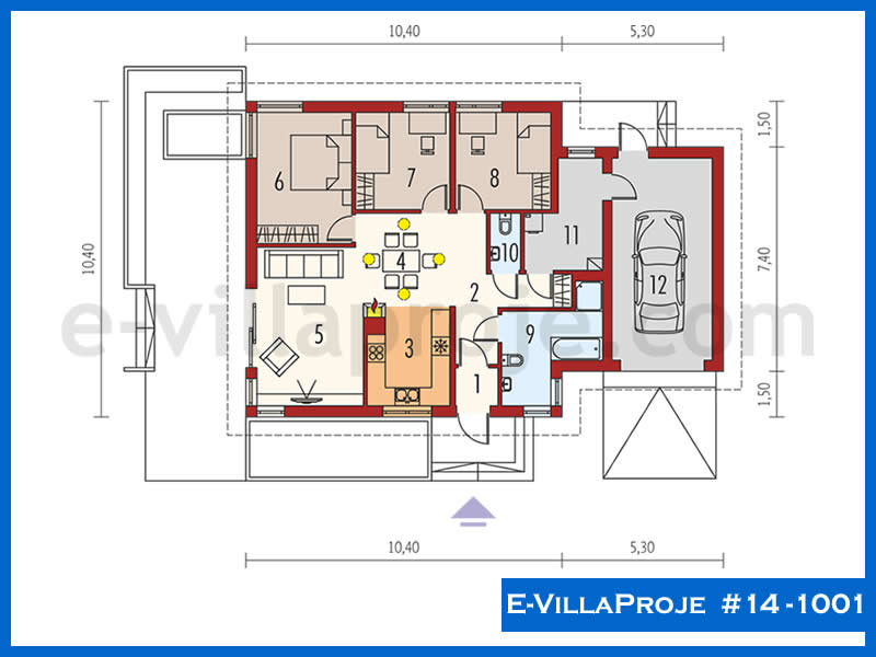 Model 14-1001 — 123 m², 1 storey thumbnail 2