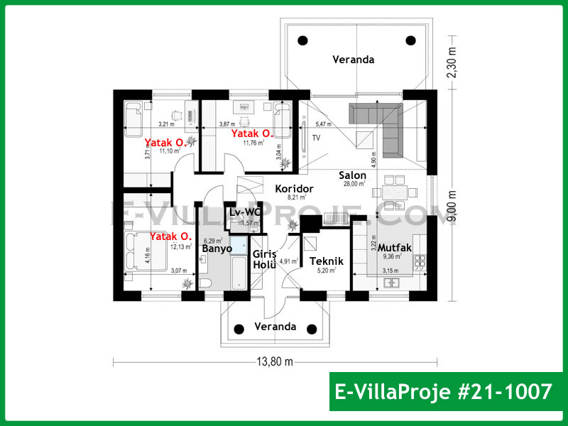 Model 21-1007 — 124 m², 1 Kat thumbnail 2