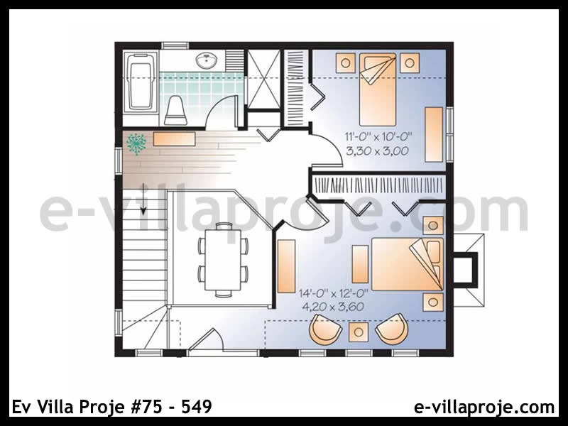 Model 75-549 — 125 m², 2 Kat thumbnail 3