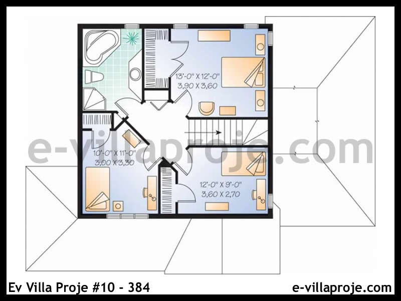 Model 10-384 — 129 m², 2 Kat thumbnail 3