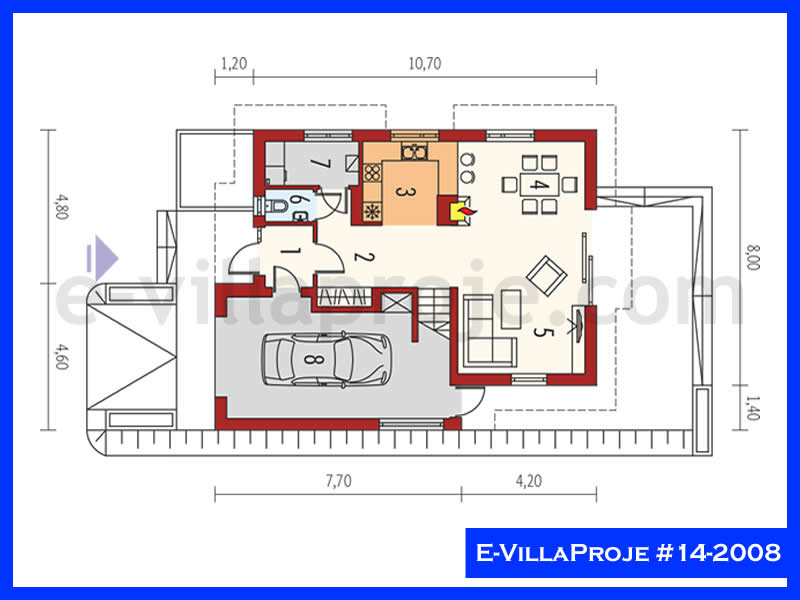 Model 14-2008 — 129 m², 2 storeys thumbnail 2