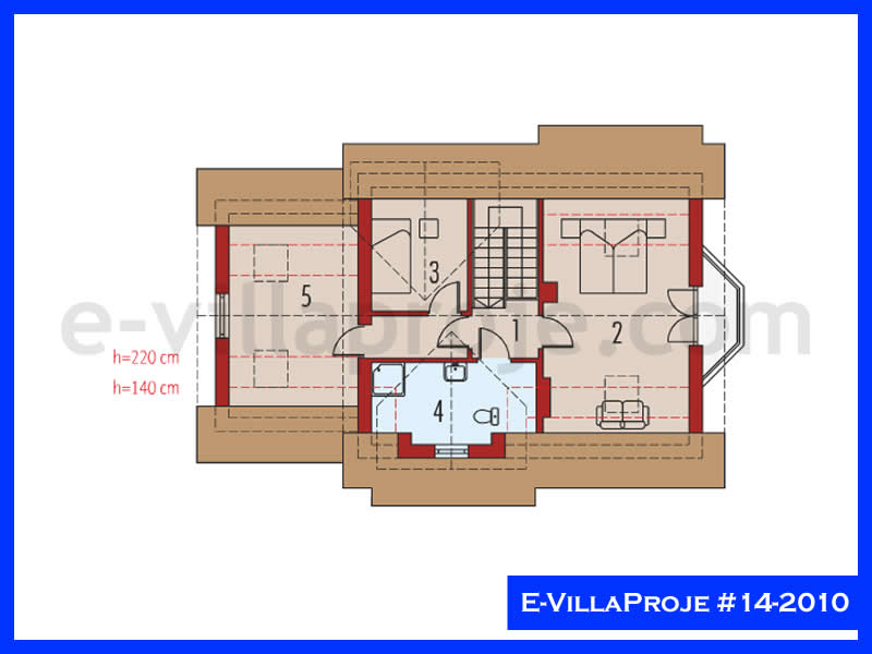 Model 14-2010 — 129 m², 2 storeys thumbnail 3