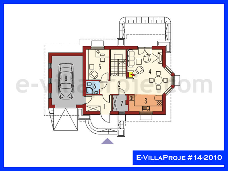Model 14-2010 — 129 m², 2 storeys thumbnail 2