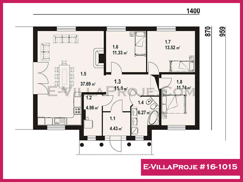 Model 16-1015 — 129 m², 1 Kat thumbnail 2