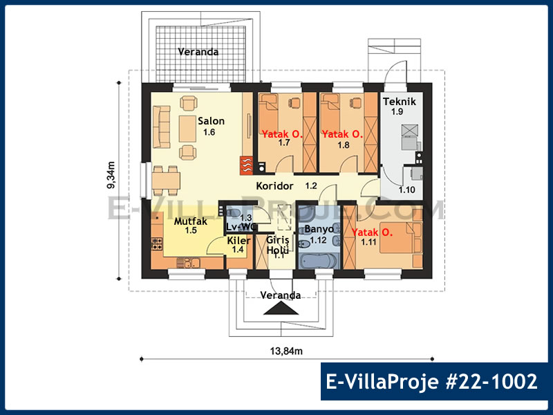 Model 22-1002 — 129 m², 1 Kat thumbnail 2