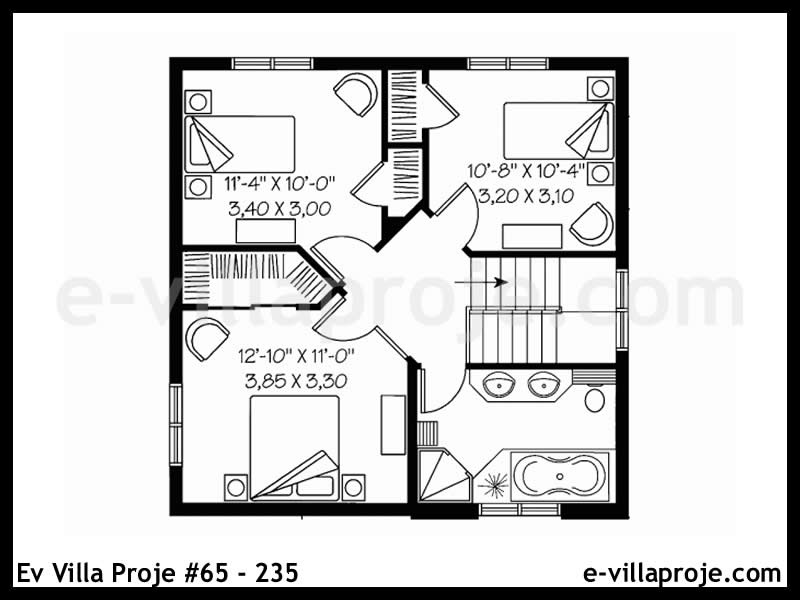 Modell 65-235 — 130 m², 2 Geschosse thumbnail 3
