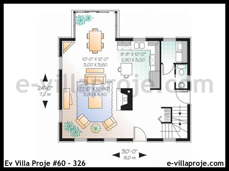 Modell 60-326 — 130 m², 2 Geschosse thumbnail 2