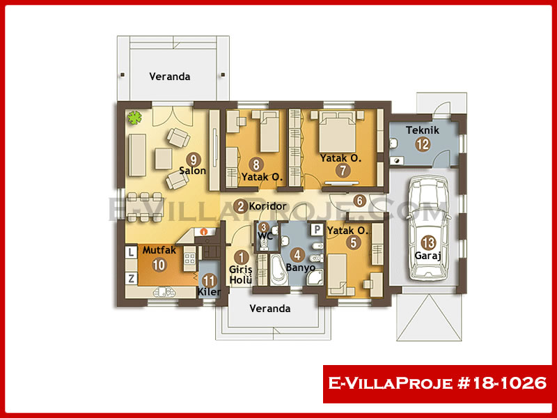 Model 18-1026 — 130 m², 1 Kat thumbnail 2