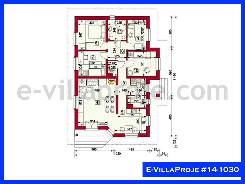 Modell 14-1030 — 130 m², 1 Geschoss thumbnail 2
