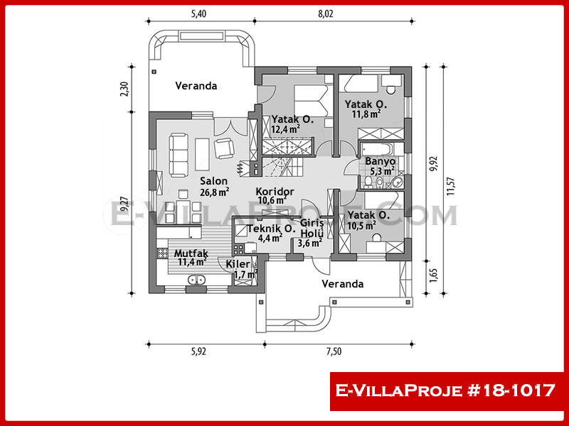 Model 18-1017 — 131 m², 1 storey thumbnail 2