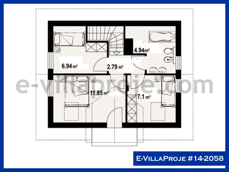 Modell 14-2058 — 134 m², 2 Geschosse thumbnail 3