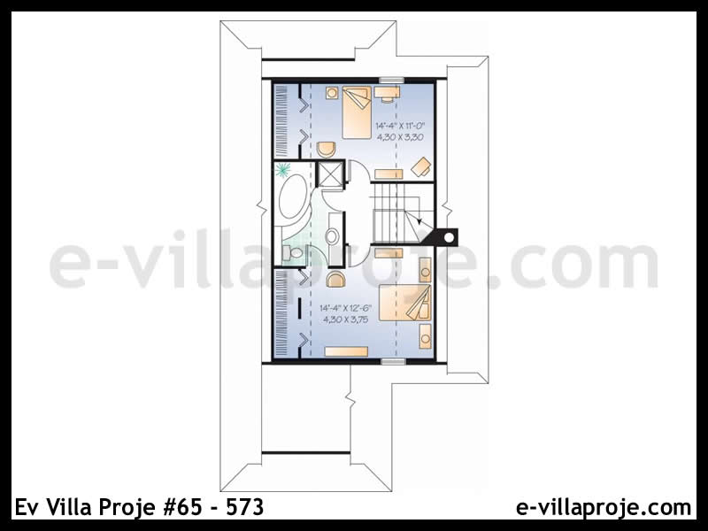 Model 65-573 — 134 m², 2 Kat thumbnail 3