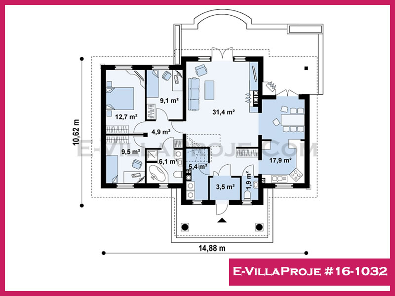 Model 16-1032 — 134 m², 1 Kat thumbnail 2